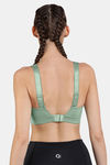 Amante High Impact Anti Microbial Sports Bra - Granite Green — thumbnail 3